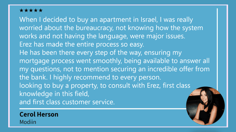 Mortgage consultant in Israel-review